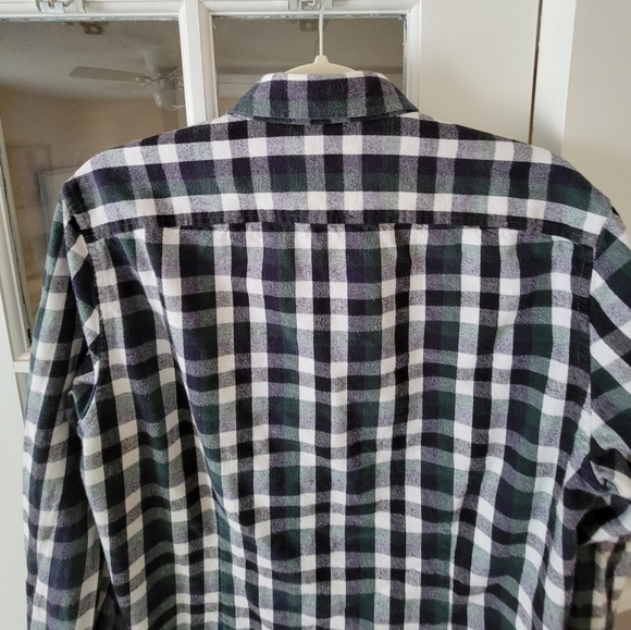 Kenneth Cole New York Green & Navy Flannel Shirt - Picture 9 of 12